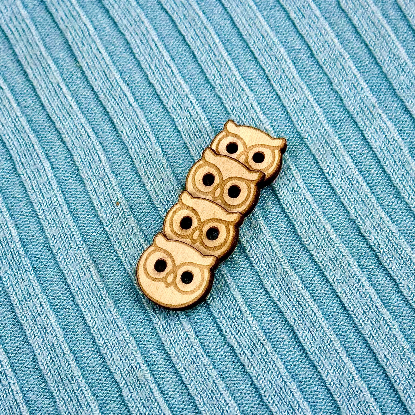 Wooden Owl Buttons
