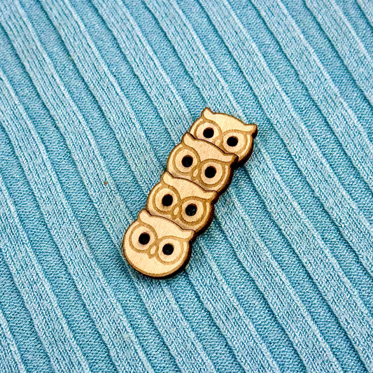 Wooden Owl Buttons