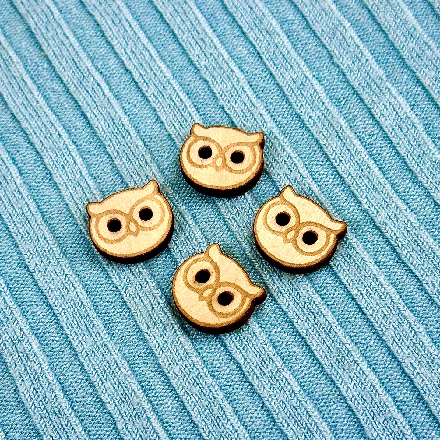 Wooden Owl Buttons