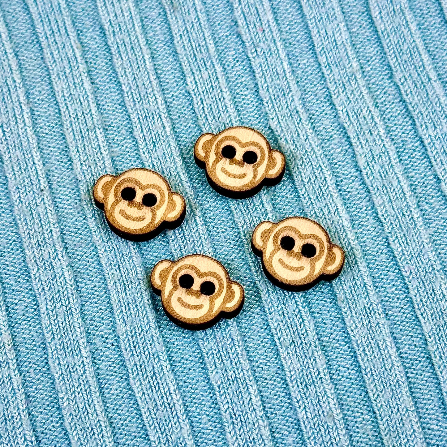 Wooden Monkey Buttons