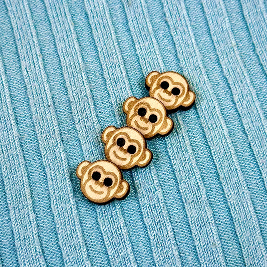 Wooden Monkey Buttons