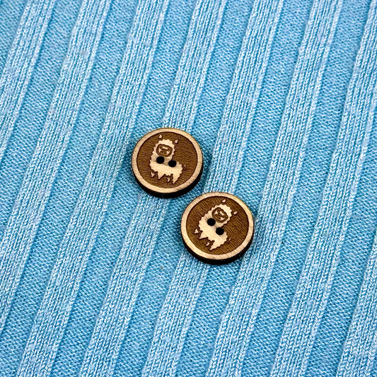 Round Llama Buttons