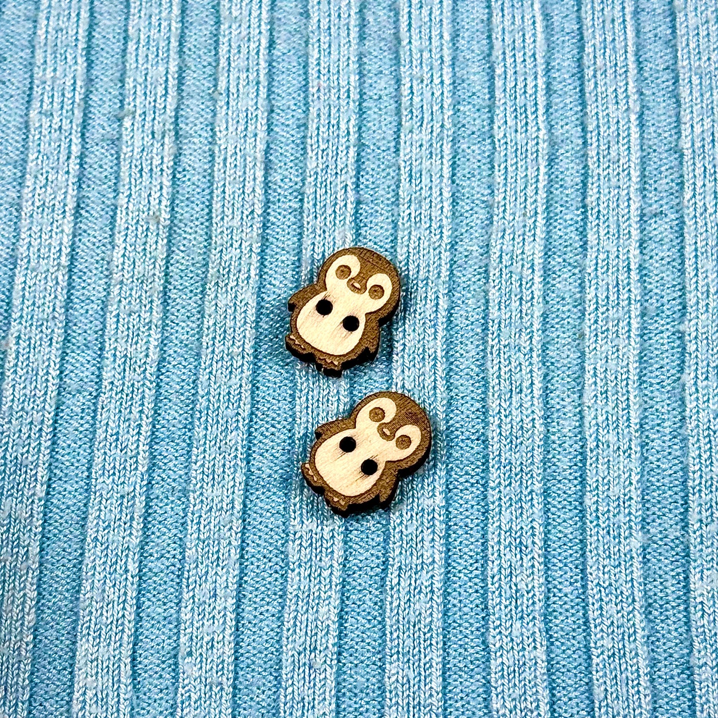 Wooden Penguin Buttons