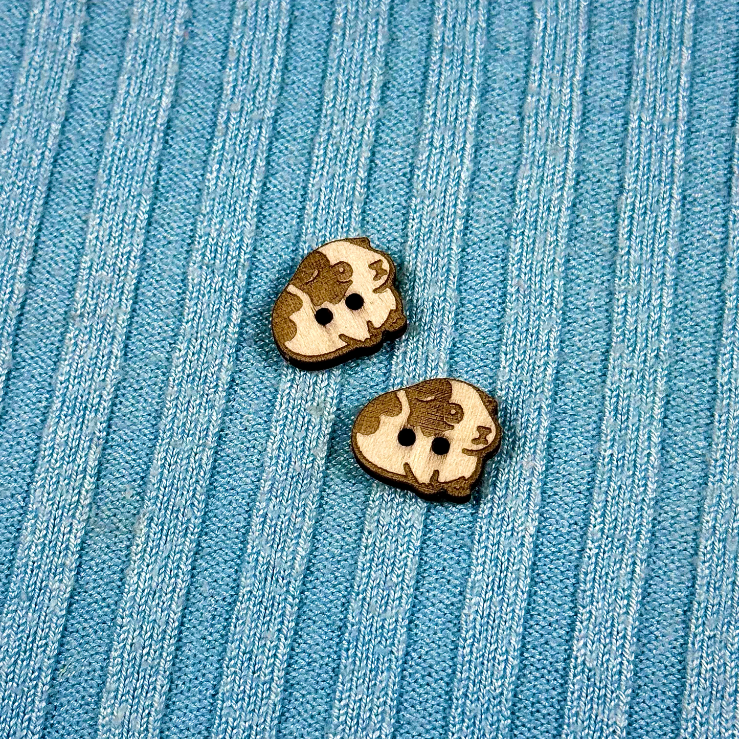 Wooden Guinea Pig Buttons