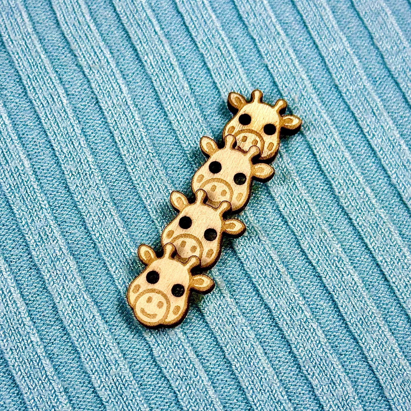Wooden Giraffe Buttons