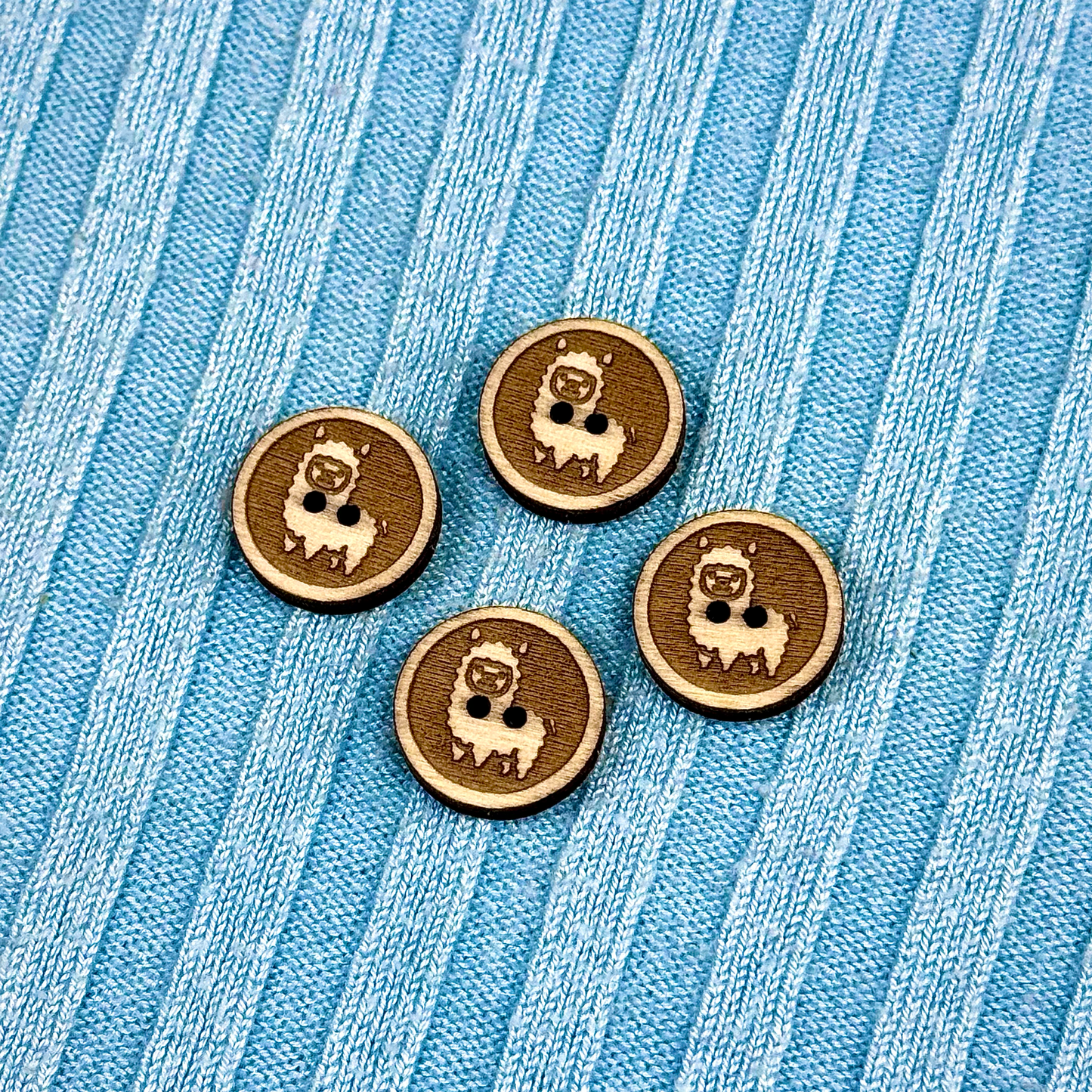 Round Llama Buttons